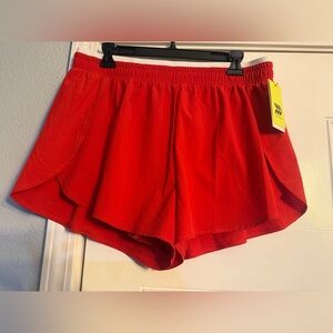 All in Motion Red Woven 3” Running Shorts